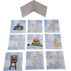 Handmade Baby Boy Baby Shower Cards Gift Cards Gift Bag Tags Baby Shower Cards